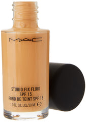 MAC Studio Fix Fluid Foundation matte finish portrait highlighting oil control