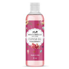 Maccibelle cuticle oil bottle with pomegranate for nourishing nail care