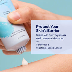 Mad Hippie Barrier Cream on face and body delivering deep moisture