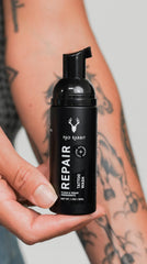 Mad Rabbit fragrance-free tattoo cleanser label front for sensitive skin care.