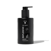 Mad Rabbit Replenish bottle pour shows fragrance-free hydration for daily use.