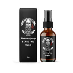 Mad Viking Fenrir beard oil bottle – premium hydration for beard and skin.