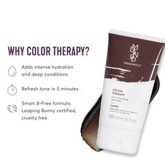 Madison Reed Color Therapy Caffè in-shower application for a 5-minute tone boost.