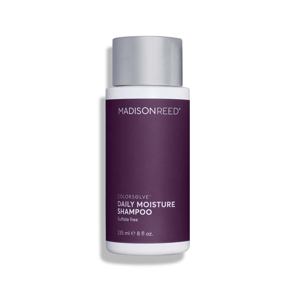 Madison Reed ColorSolve Daily Moisture Shampoo bottle showing color-safe hydration for all hair types