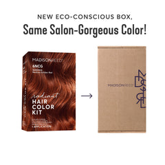 Madison Reed Radiant Color Kit color-cream-tube demonstrates professional looking color result.