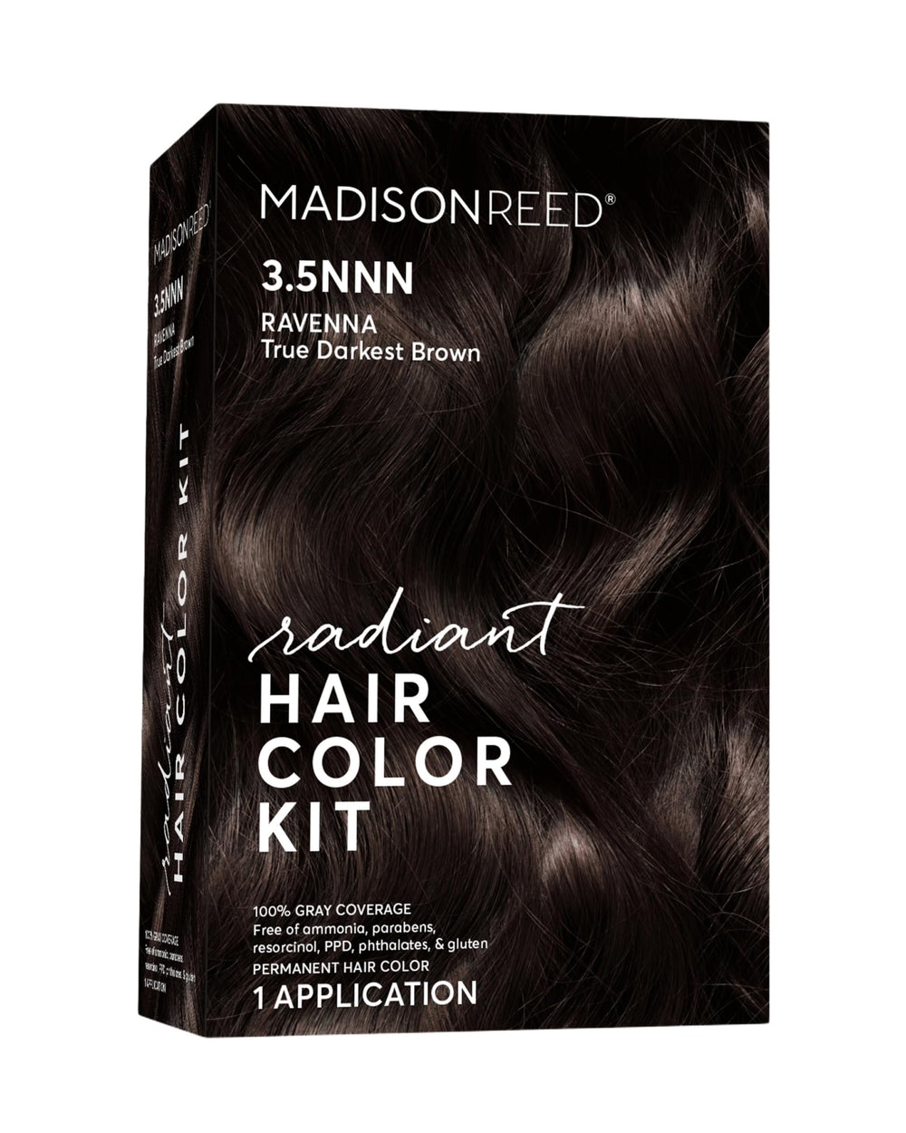 Madison Reed Radiant Color Kit Ravenna Brown packaging highlights at-home color convenience