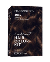 Madison Reed Radiant Color Kit Venezia Brown pour shows rich, even gray coverage.
