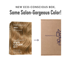 Madison Reed Radiant Hair Color Kit 8NGV bottle closeup showing ammonia-free formula