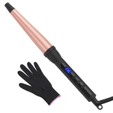 MADURIAO curling wand with a 3/4-1 1/4 inch barrel for versatile curls and waves.
