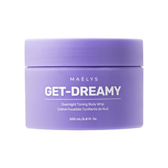 MAËLYS Get-Dreamy overnight toning whip jar shows silky cream for nighttime firming potential.