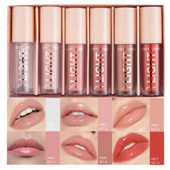 MAEPEOR lipgloss set 6pcs packaging shows premium gift-ready design.