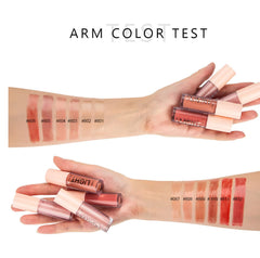 MAEPEOR lipgloss six shades collection showcases versatile nude tones.