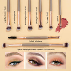 Magefy eye brush collection supports blending and precise application