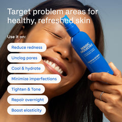 Magic Molecule velvety hydrogel on skin close-up for soothing hydration and absorption.