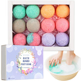 MAGIHERBE foot bath bombs pack for relaxing foot soaks after workouts.