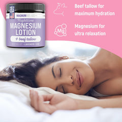 Arnica-infused Magnum Solace lotion jar signals extra soothing support.