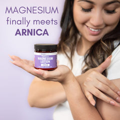Magnum Solace with Arnica bottle highlighting soothing comfort after play.