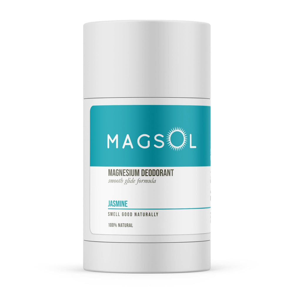 MagSol Organics magnesium deodorant rose-stick offers gentle, long-lasting odor protection for sensitive skin.