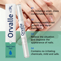 Maidlure Orvalle Nail Pen application close-up highlighting fast-absorbing formula.