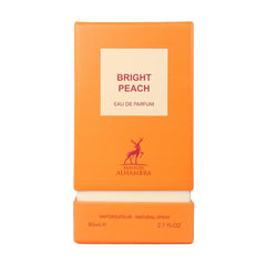 Maison Alhambra Coral Blush bottle closeup, premium label and texture highlight