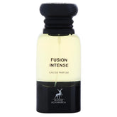 Maison Alhambra Fusion Intense bottle close-up highlighting premium design for gifting or collection