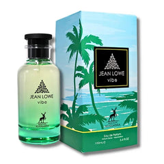 Maison Alhambra Jean Lowe Vibe bottle front; vibrant citrus energy for daytime wear.