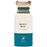 Maison Alhambra Pacific Blue EDP bottle, front view, showcasing sleek design.