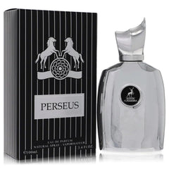 Maison Alhambra Perseus 3.4 EDP bottle close-up, ideal for sophisticated evening wear.