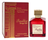 Barakkat Rouge 540 bottle showcases a luxurious floral fragrance for evening wear