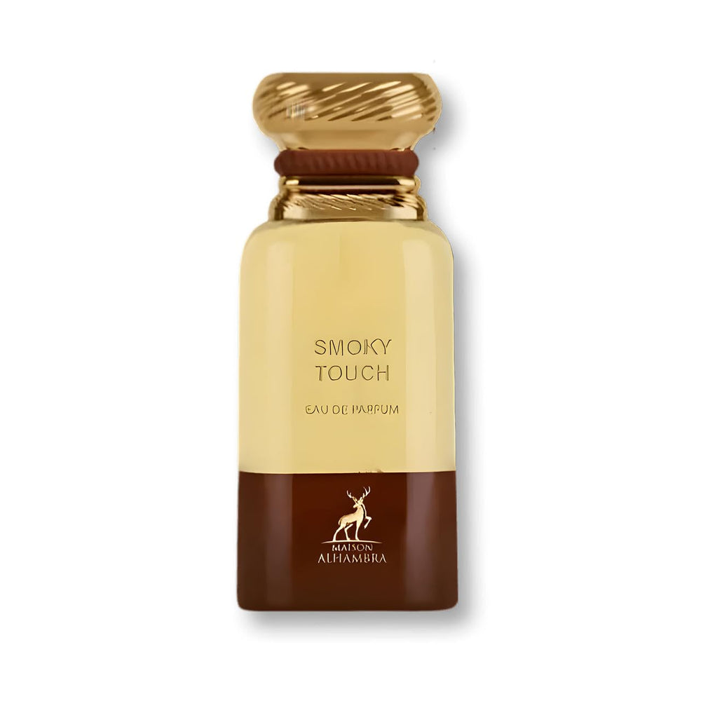 Maison Alhambra Tobacco Touch bottle showcases warm vanilla tobacco for daily confidence