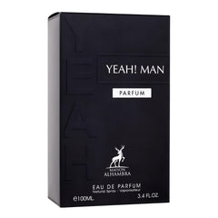 Maison Alhambra Yeah! Man outer box shot reinforces gift-ready presentation