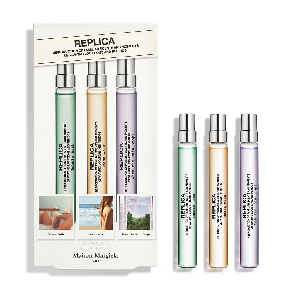 Maison Margiela Replica When The Rain Stops bottle evokes rainy-day freshness for everyday wear.