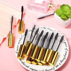 Maitys golden-cap mascara tubes with secure seal for mess-free refills