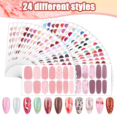 Maitys nail stickers variety designs for quick DIY glam on natural or false nails