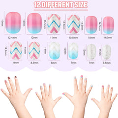 Maitys rabbit-pattern kids nails provide adorable accents for school events.