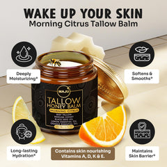 Close-up of unwhipped tallow texture showing rich hydration