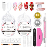 Makartt 3D Gel Nail Art Starter Kit packaging view for a complete at-home manicure setup.