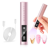 Makartt handheld UV nail lamp front view for quick, comfortable curing at home