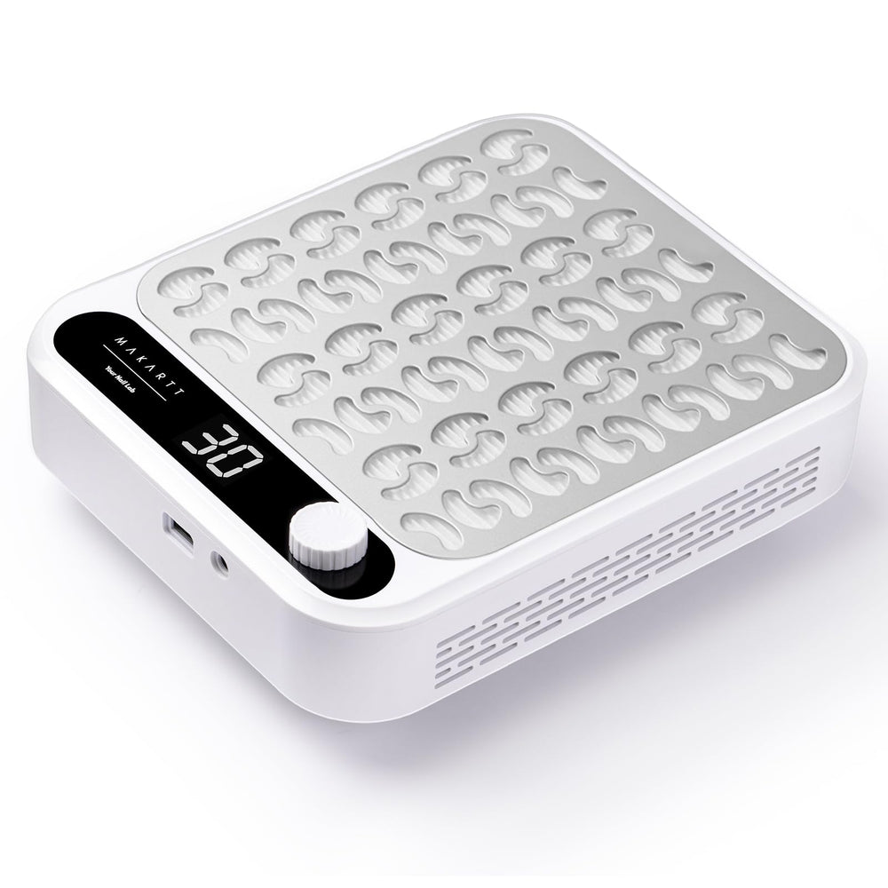 Makartt Larina nail dust collector front view shows a clean manicure workspace