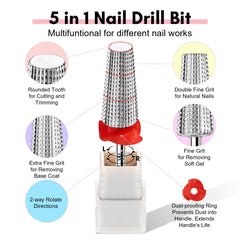 Makartt nail drill bits packaging gift set highlighting portable, gift-ready design.