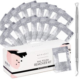 Makartt Nail Polish Remover Set box with 200 foils and scraper for at-home removal.