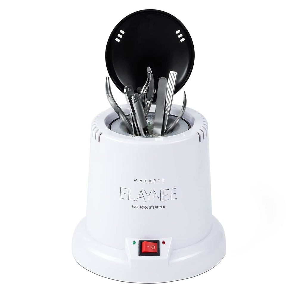 Makartt nail tool sterilizer compact desk setup for quick on site tool sterilization