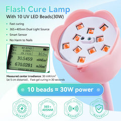Makartt UV Nail Lamp with 4 timer settings for different gels and styles.