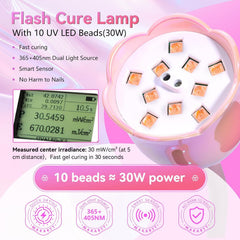 Makartt UV Nail Lamp offers four timers for flexible curing options.