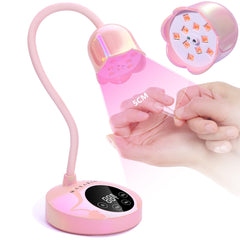 Makartt UV Nail Lamp mini compact design enables fast gel curing at home or in salons.