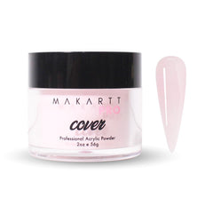 MakarttPro acrylic powder Pink Silk bottle closeup shows premium formula for durable nails