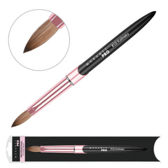 MakarttPro Kolinsky Brush #12 closeup for larger applications and smooth distribution.