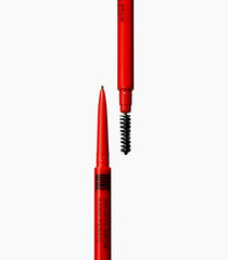 MAKE Beauty Nano Brow pencil cool brown swatch with rich payoff