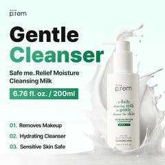 MAKEP:REM Safe Me meadowfoam oil detail suggests lasting skin hydration.