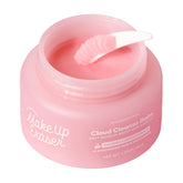 MakeUp Eraser Cloud Cleanse Balm jar closeup – gentle balm-to-oil texture for sensitive skin.